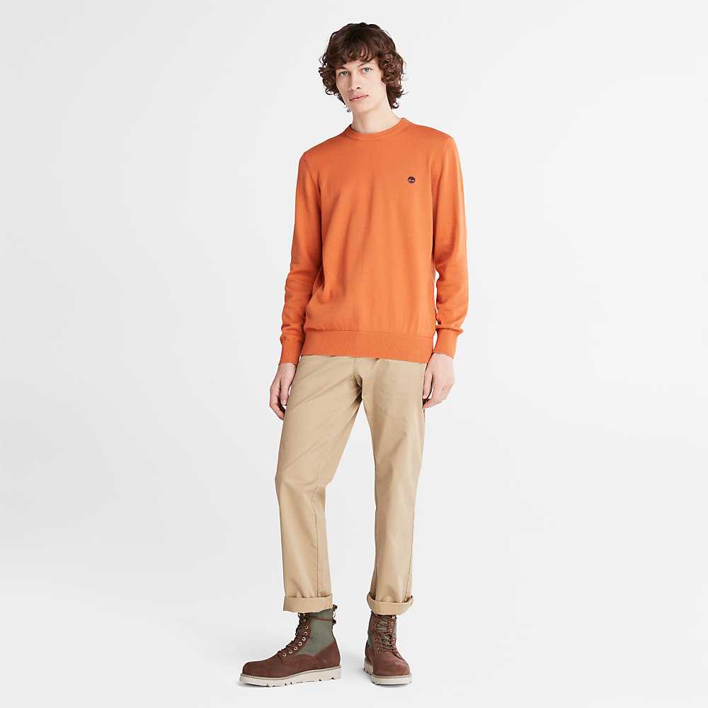 Men's Timberland Williams River Sweatshirt Orange | UAE-2634759