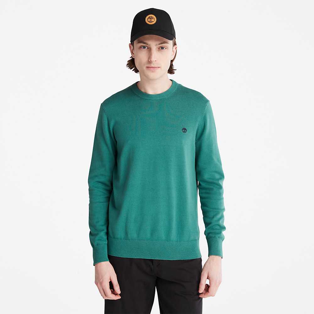 Men\'s Timberland Williams River Sweatshirt Green | UAE-4038761