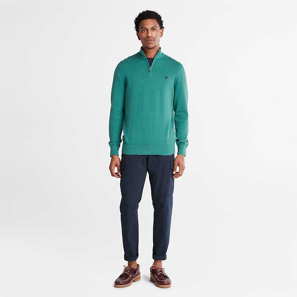 Men's Timberland Williams River Sweatshirt Green | UAE-4297851