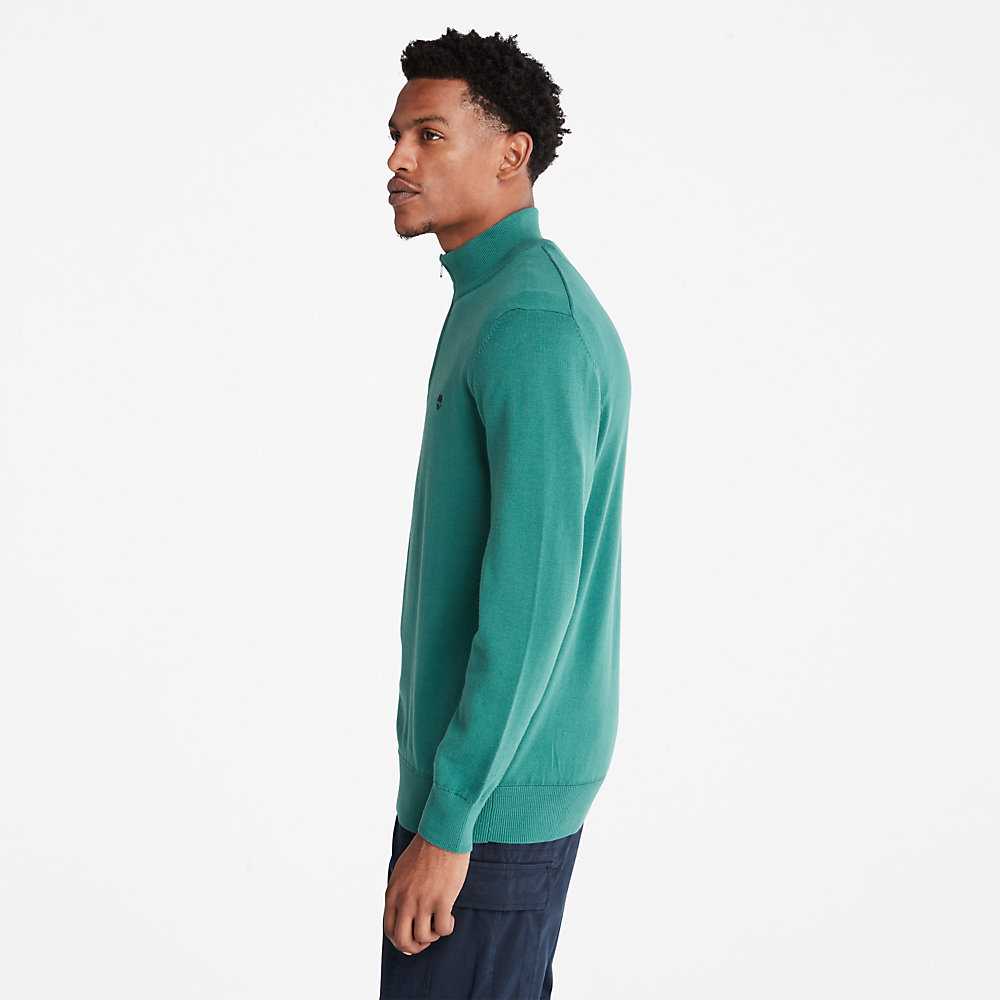 Men's Timberland Williams River Sweatshirt Green | UAE-4297851