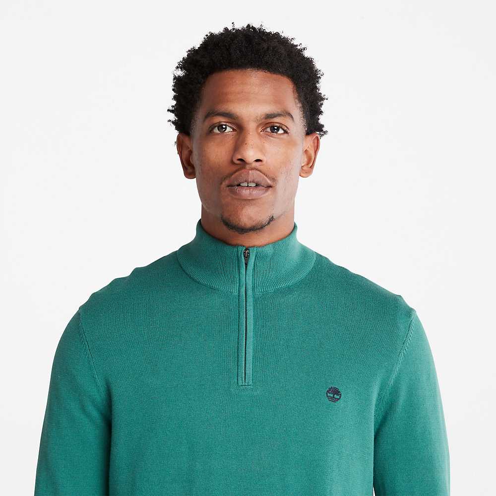 Men's Timberland Williams River Sweatshirt Green | UAE-4297851