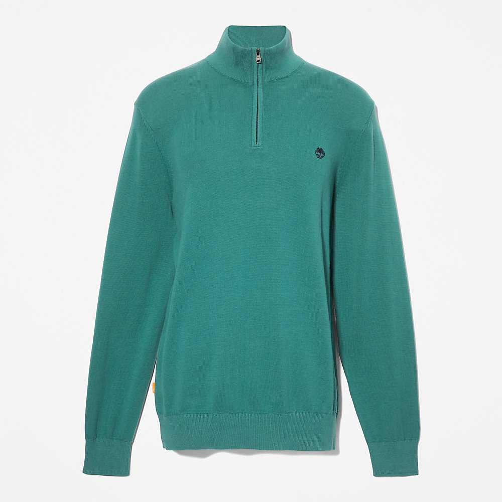 Men's Timberland Williams River Sweatshirt Green | UAE-4297851