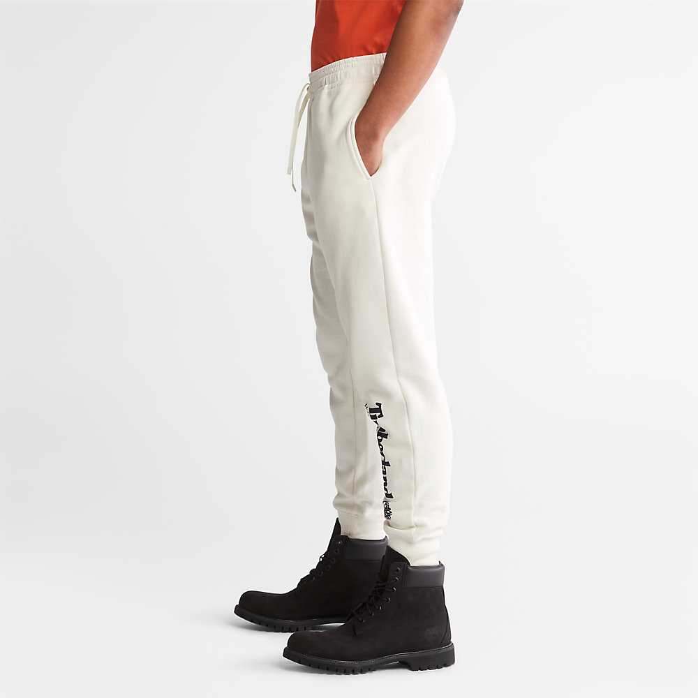 Men's Timberland Wind Water Earth And Sky Sweatpants White | UAE-0694187