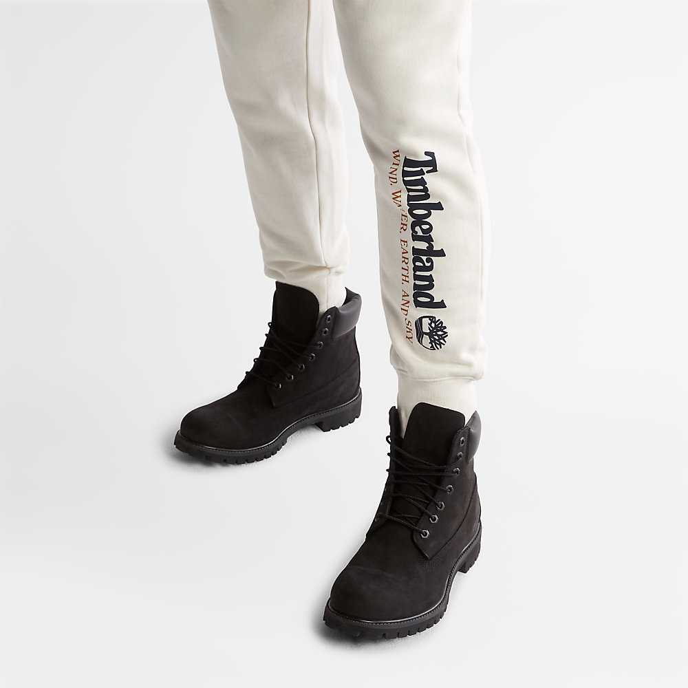 Men's Timberland Wind Water Earth And Sky Sweatpants White | UAE-0694187