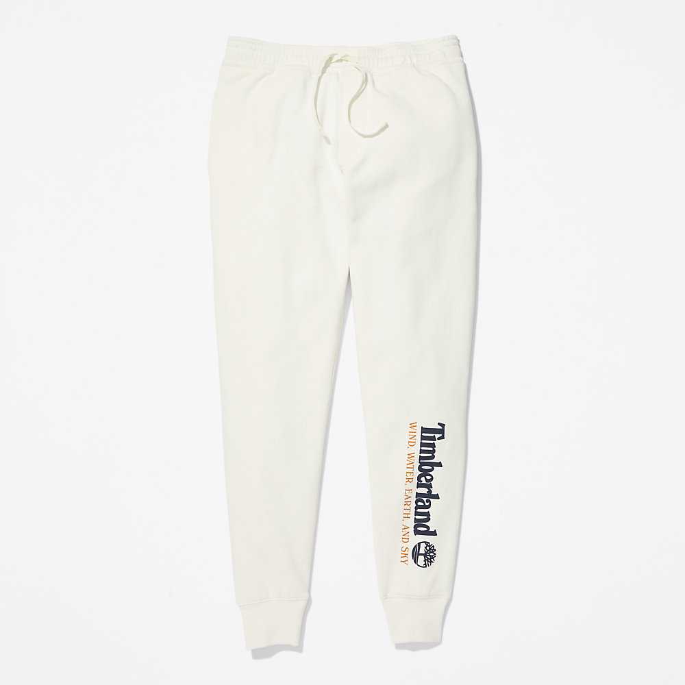 Men's Timberland Wind Water Earth And Sky Sweatpants White | UAE-0694187