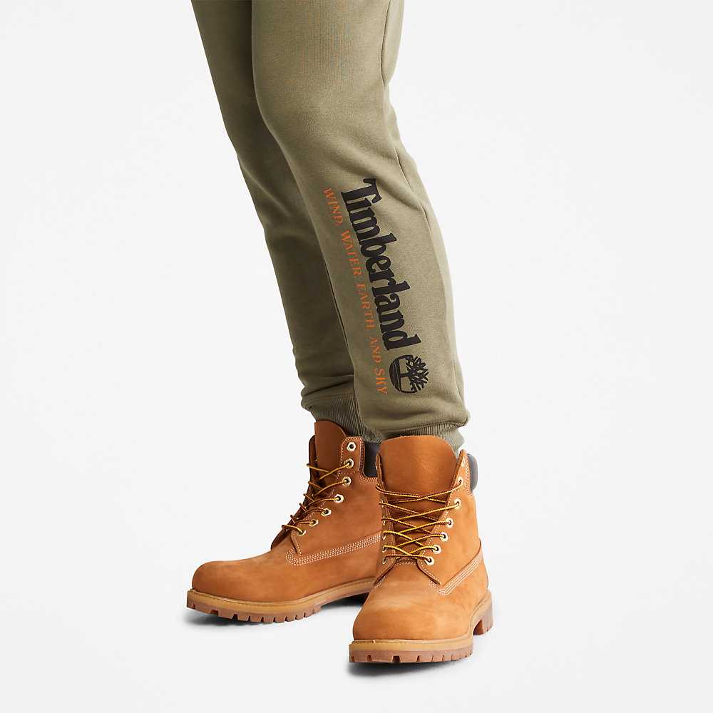 Men's Timberland Wind Water Earth And Sky Sweatpants Green | UAE-4150639