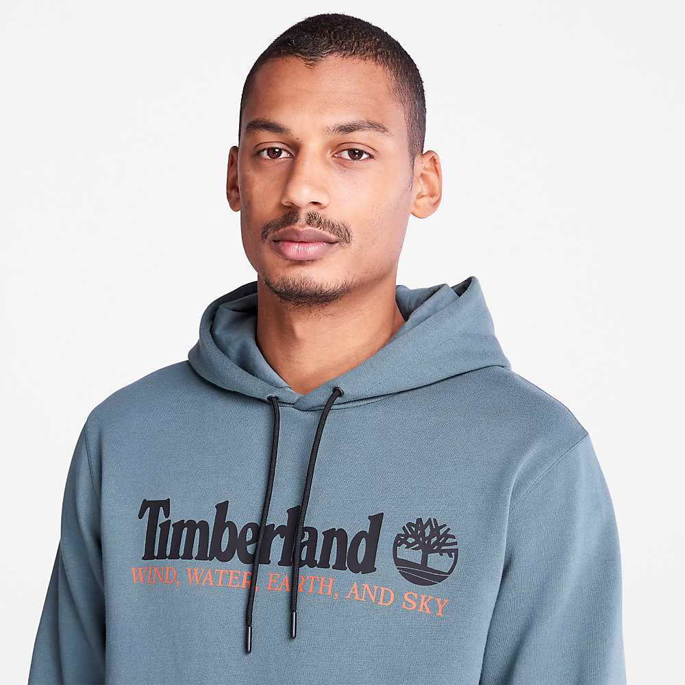 Men's Timberland Wind Water Earth And Sky Hoodie Green | UAE-5873469