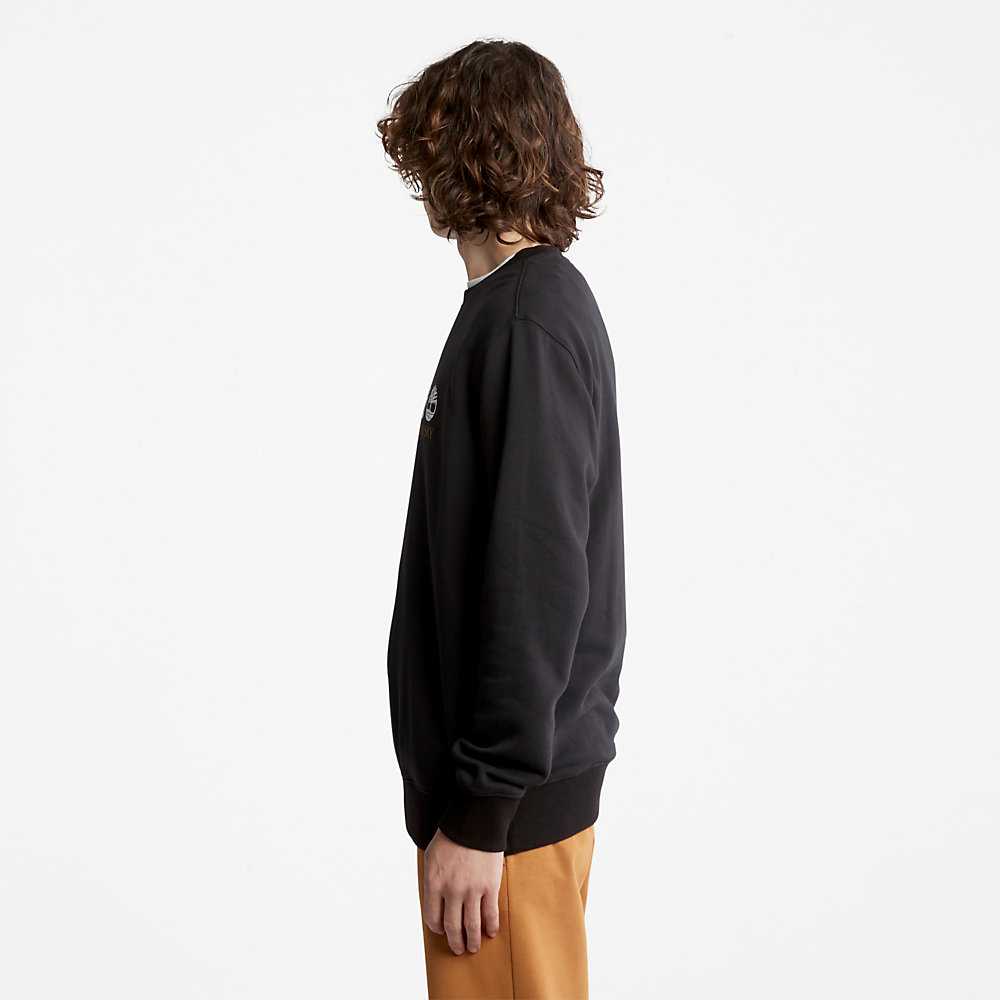 Men's Timberland Wind Water Earth And Sky Sweatshirt Black | UAE-6217908