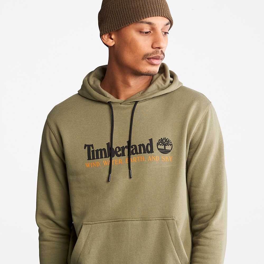 Men's Timberland Wind Water Earth And Sky Hoodie Grey | UAE-8759432