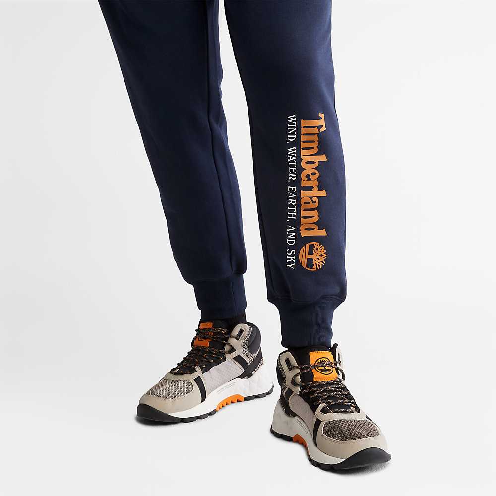 Men's Timberland Wind Water Earth And Sky Sweatpants Navy | UAE-9128603