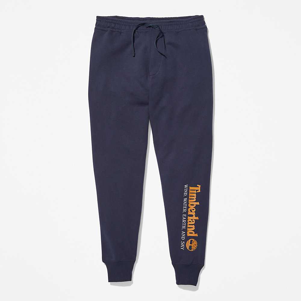 Men's Timberland Wind Water Earth And Sky Sweatpants Navy | UAE-9128603