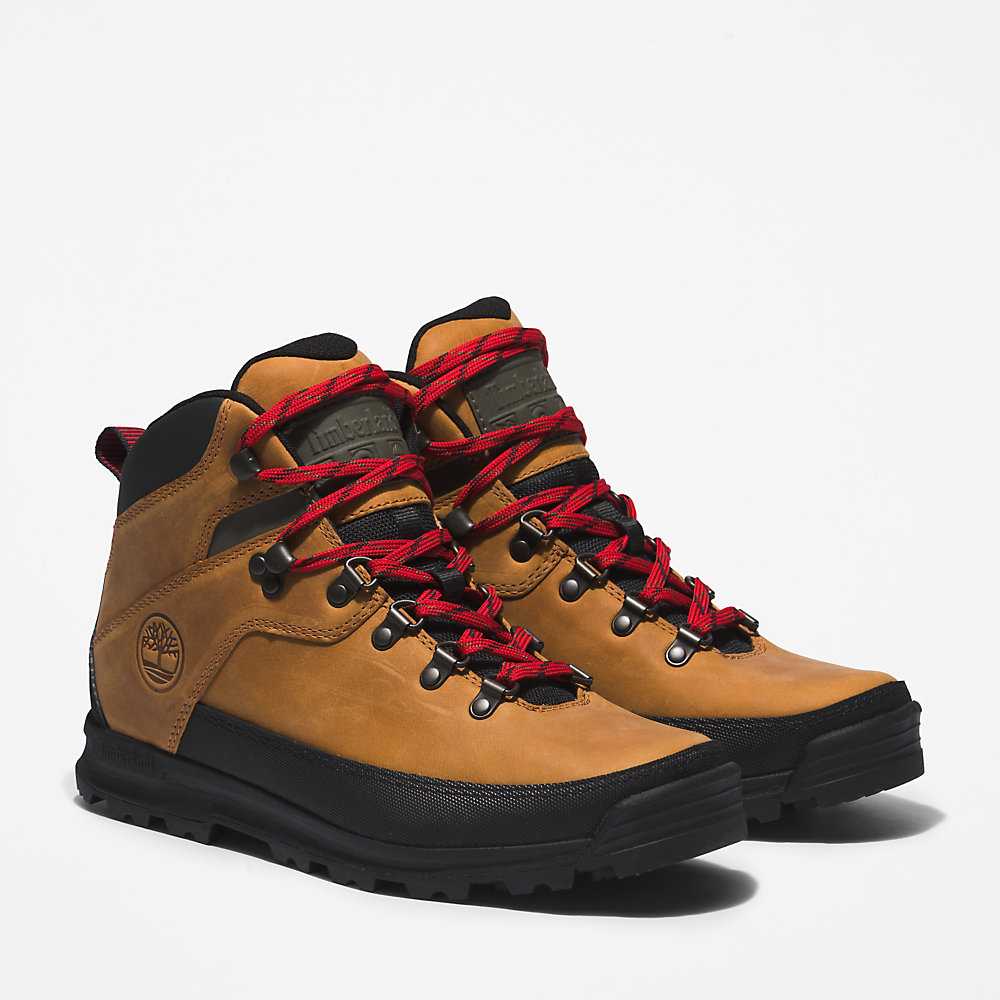 Men's Timberland World Hiker Hiking Boots Light Brown | UAE-2139478