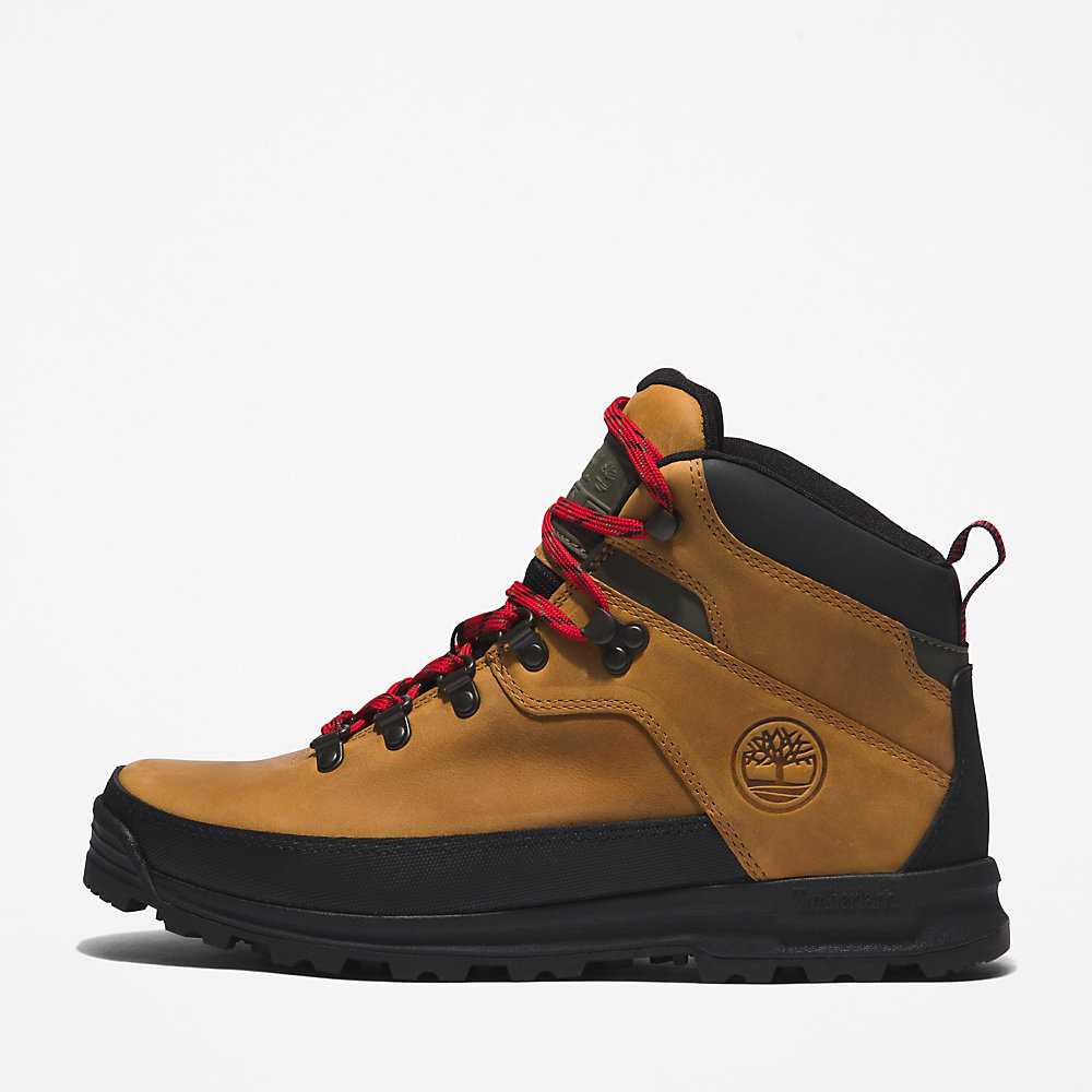 Men's Timberland World Hiker Hiking Boots Light Brown | UAE-2139478