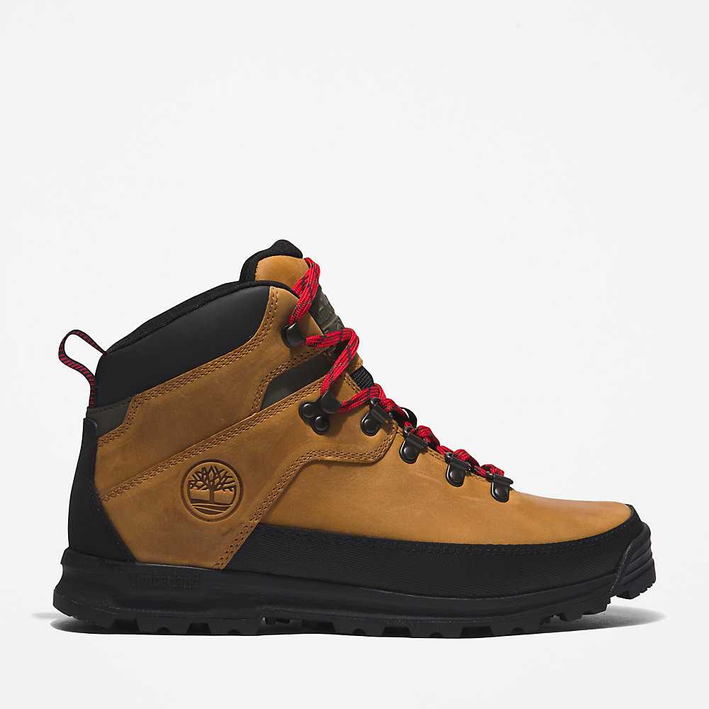 Men\'s Timberland World Hiker Hiking Boots Light Brown | UAE-2139478