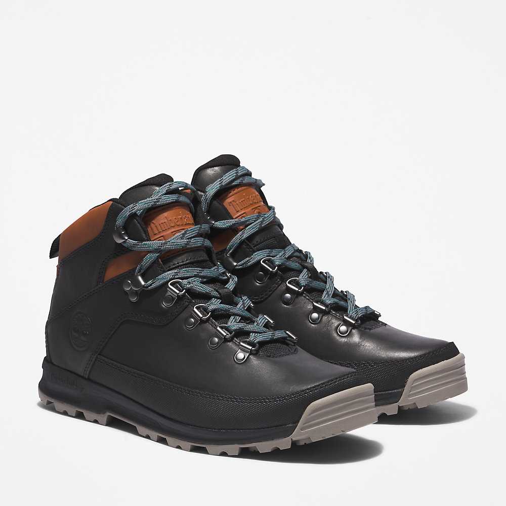 Men's Timberland World Hiker Hiking Boots Black | UAE-8576204