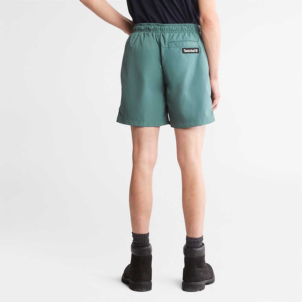 Women's Timberland All Gender Shorts Green | UAE-9423610