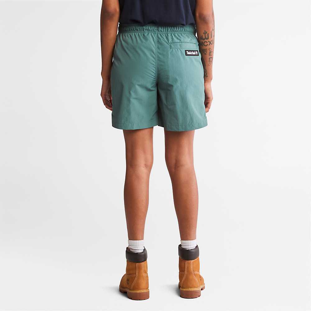 Women's Timberland All Gender Shorts Green | UAE-9423610