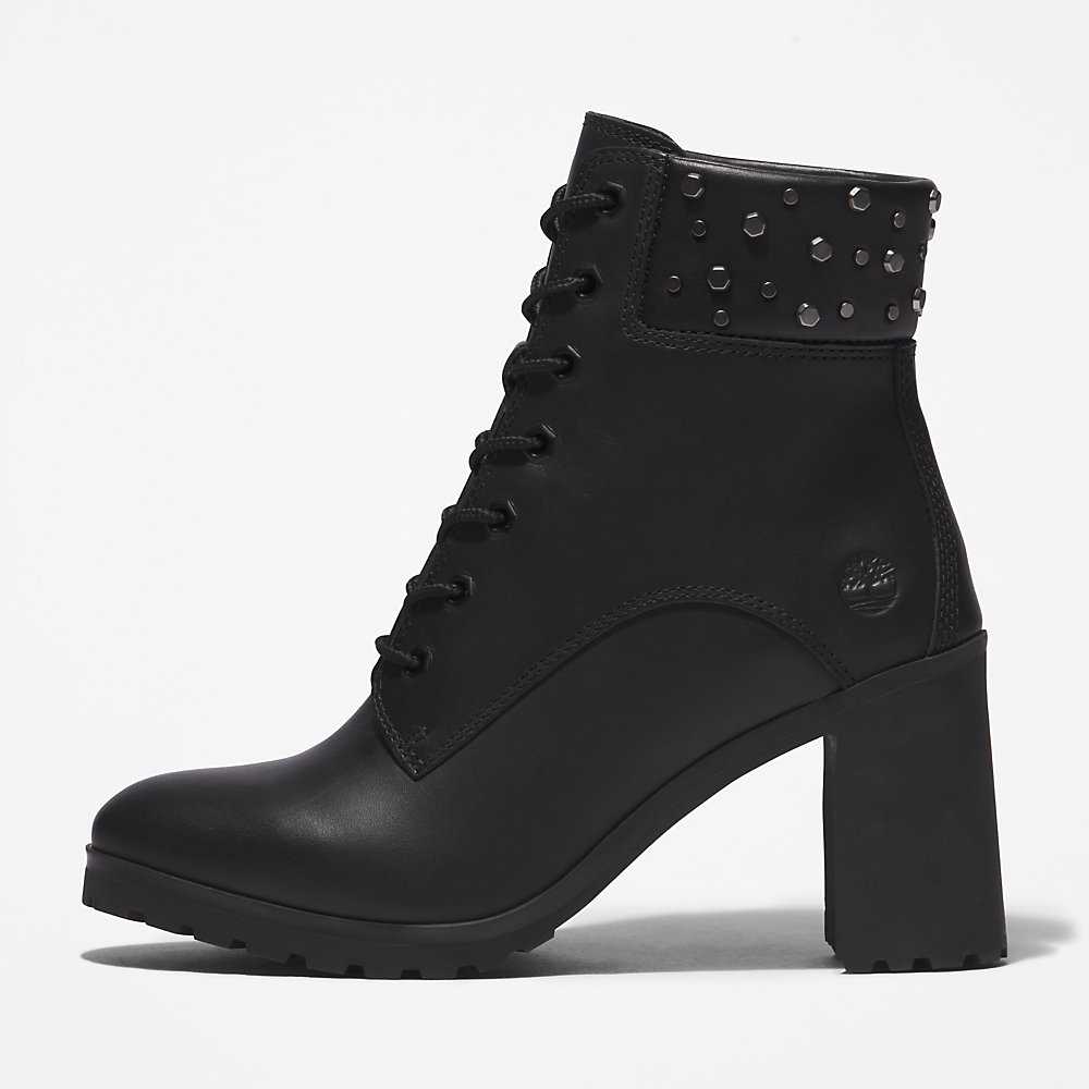 Women's Timberland Allington 6 Inch Heeled Boots Black | UAE-1409785