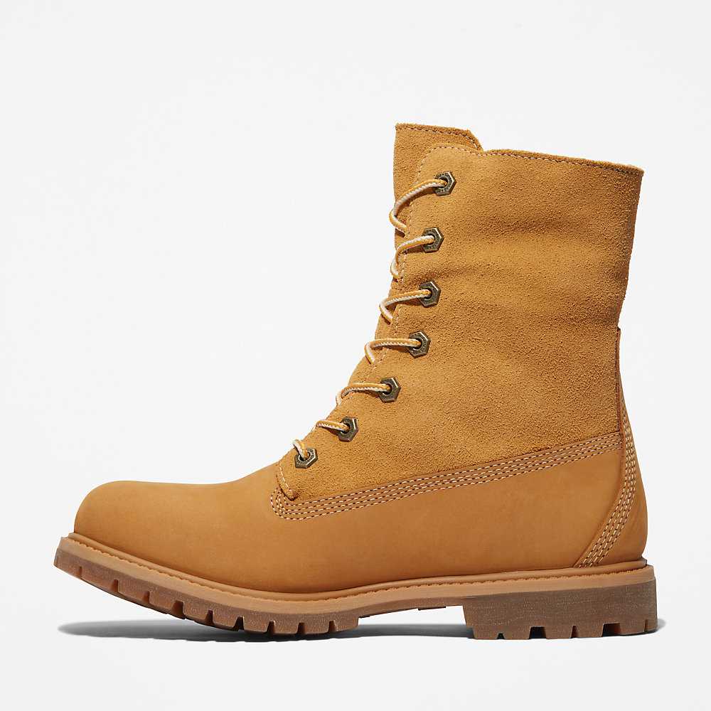 Women's Timberland Authentic Winter Boots Yellow | UAE-4196825