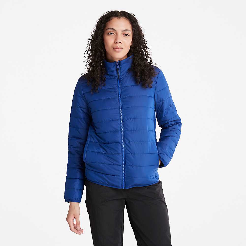 Women\'s Timberland Axis Peak Jackets Dark Blue | UAE-5071264