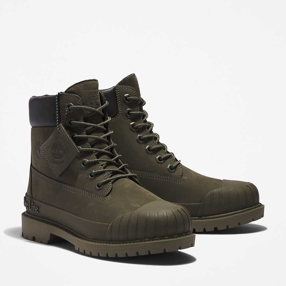 Women's Timberland Bee Line x Timberland® Work Boots Dark Green | UAE-4390867