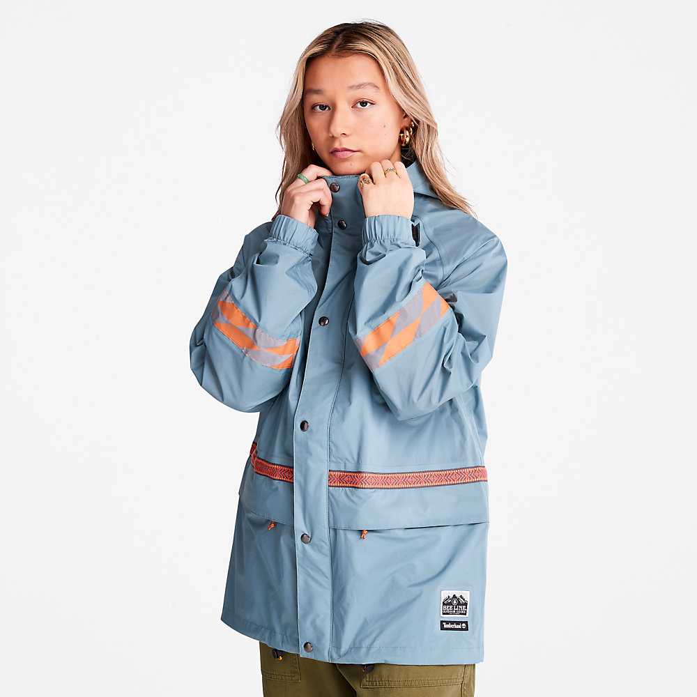 Women's Timberland Bee Line x Timberland® Parka Jackets Blue | UAE-8726359