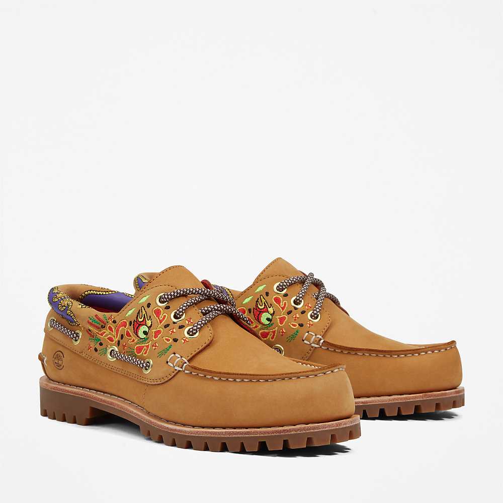 Women's Timberland CLOT x Timberland® Boat Shoes Yellow | UAE-4356017