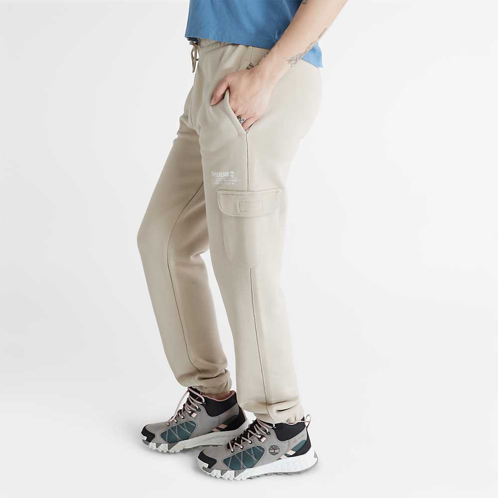 Women's Timberland Cargo Track Pants Light Grey | UAE-5823794