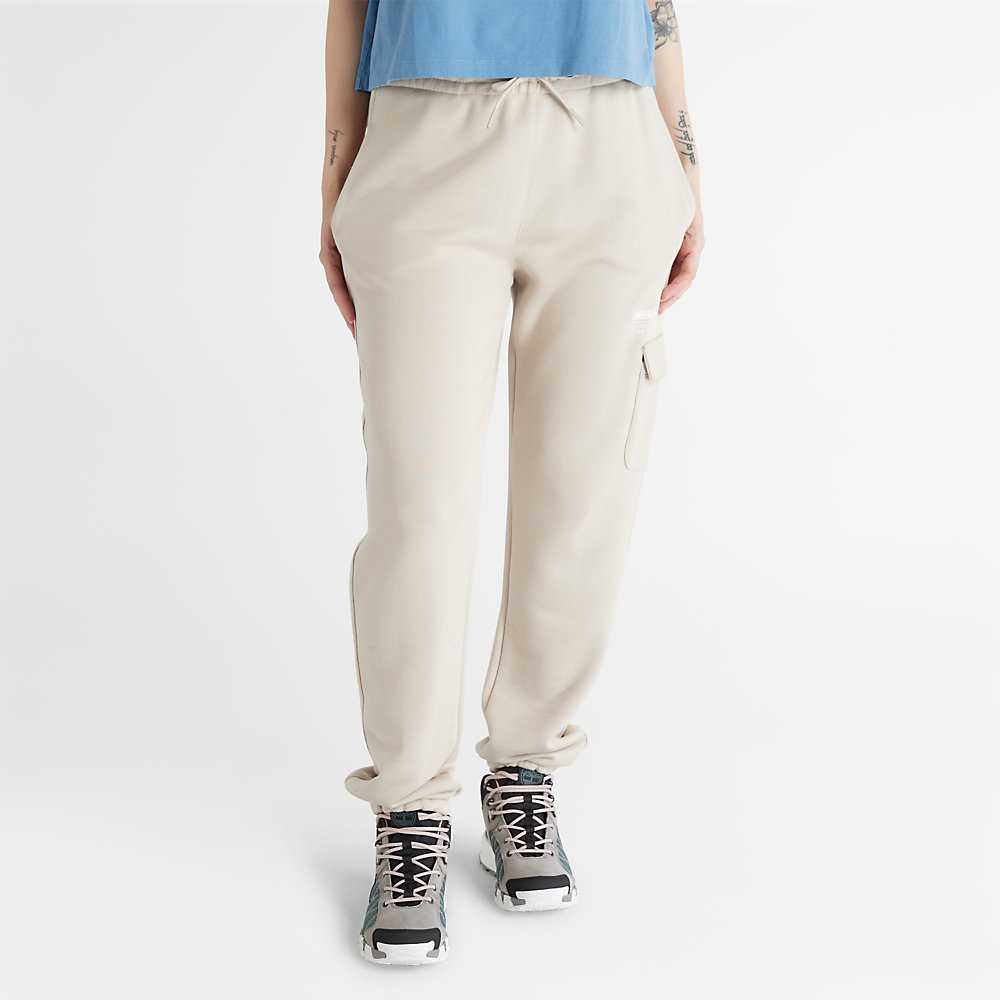 Women\'s Timberland Cargo Track Pants Light Grey | UAE-5823794