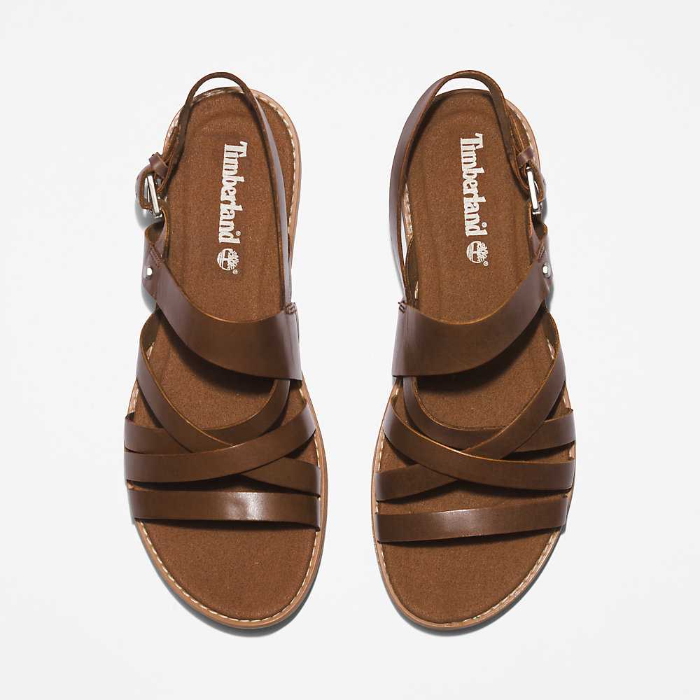 Women's Timberland Chicago Sandals Brown | UAE-8215349