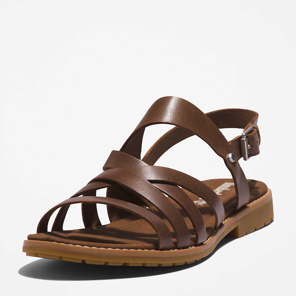 Women's Timberland Chicago Sandals Brown | UAE-8215349