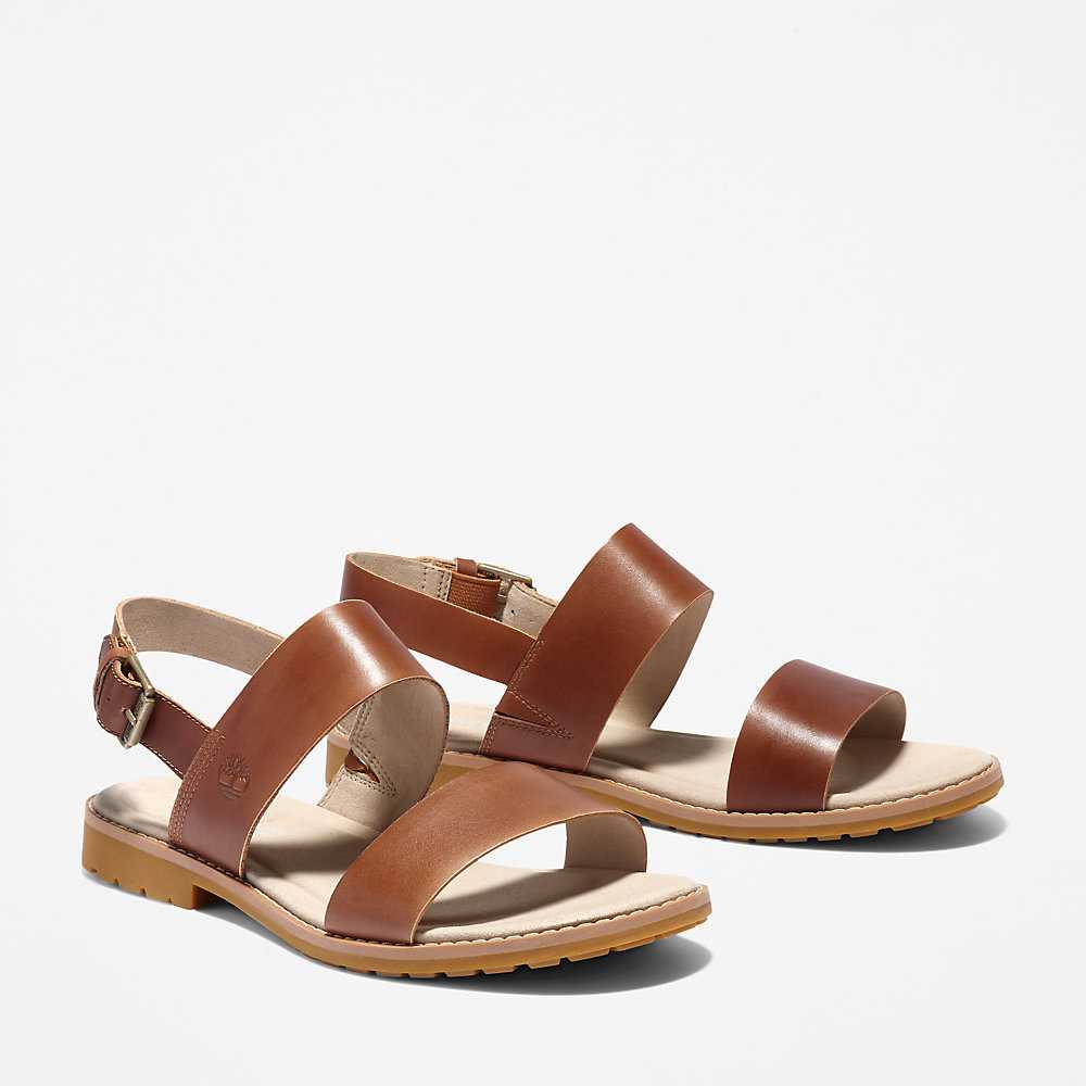 Women's Timberland Chicago Sandals Brown | UAE-8305976