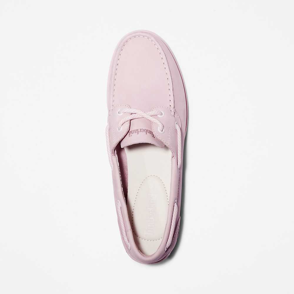 Women's Timberland Classic Boat Shoes Pink | UAE-4851067