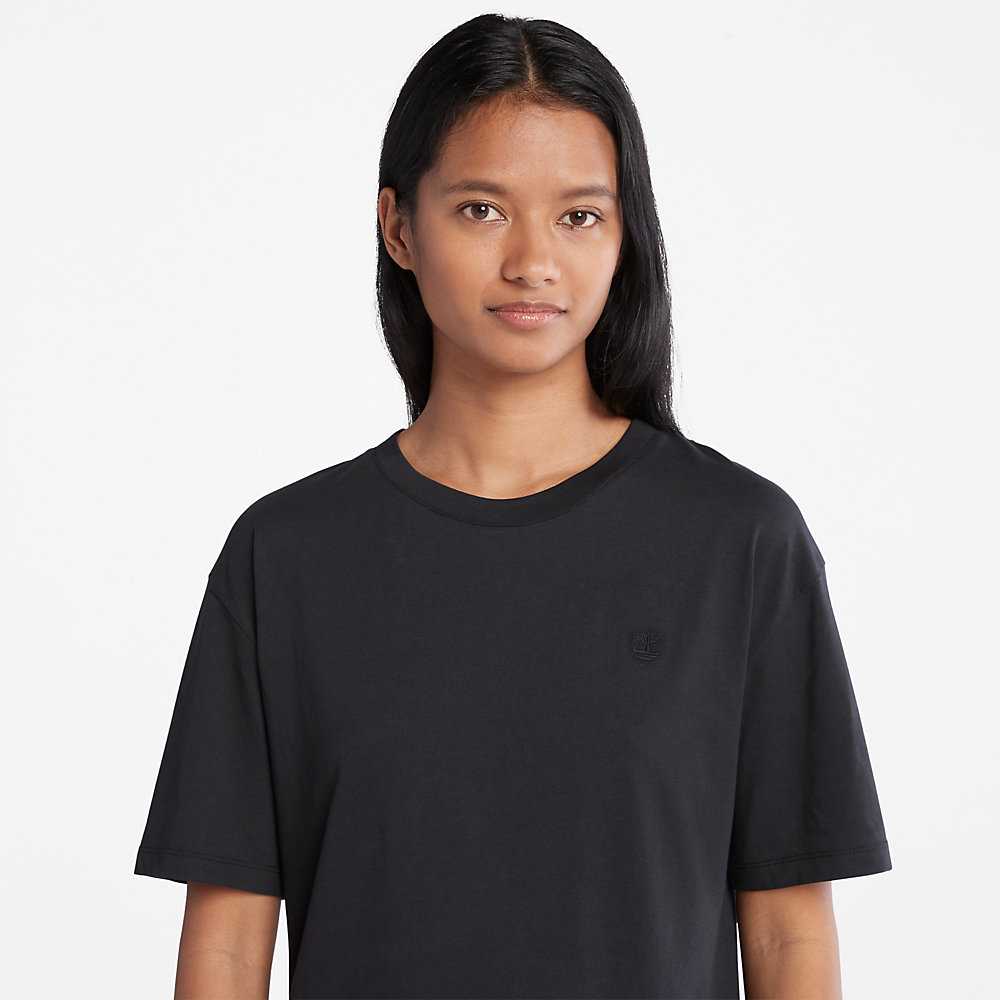 Women's Timberland Classic T Shirts Black | UAE-6879501