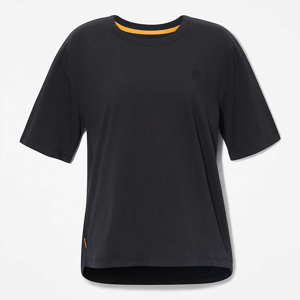 Women's Timberland Classic T Shirts Black | UAE-6879501