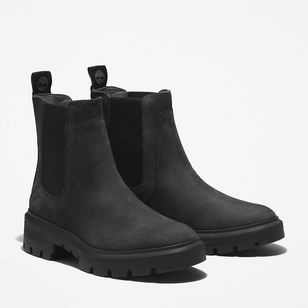 Women's Timberland Cortina Valley Chelsea Boots Black | UAE-2061473