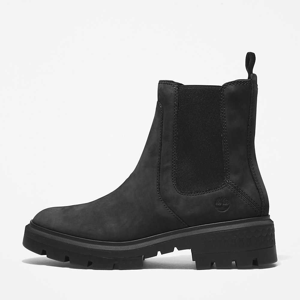 Women's Timberland Cortina Valley Chelsea Boots Black | UAE-2061473