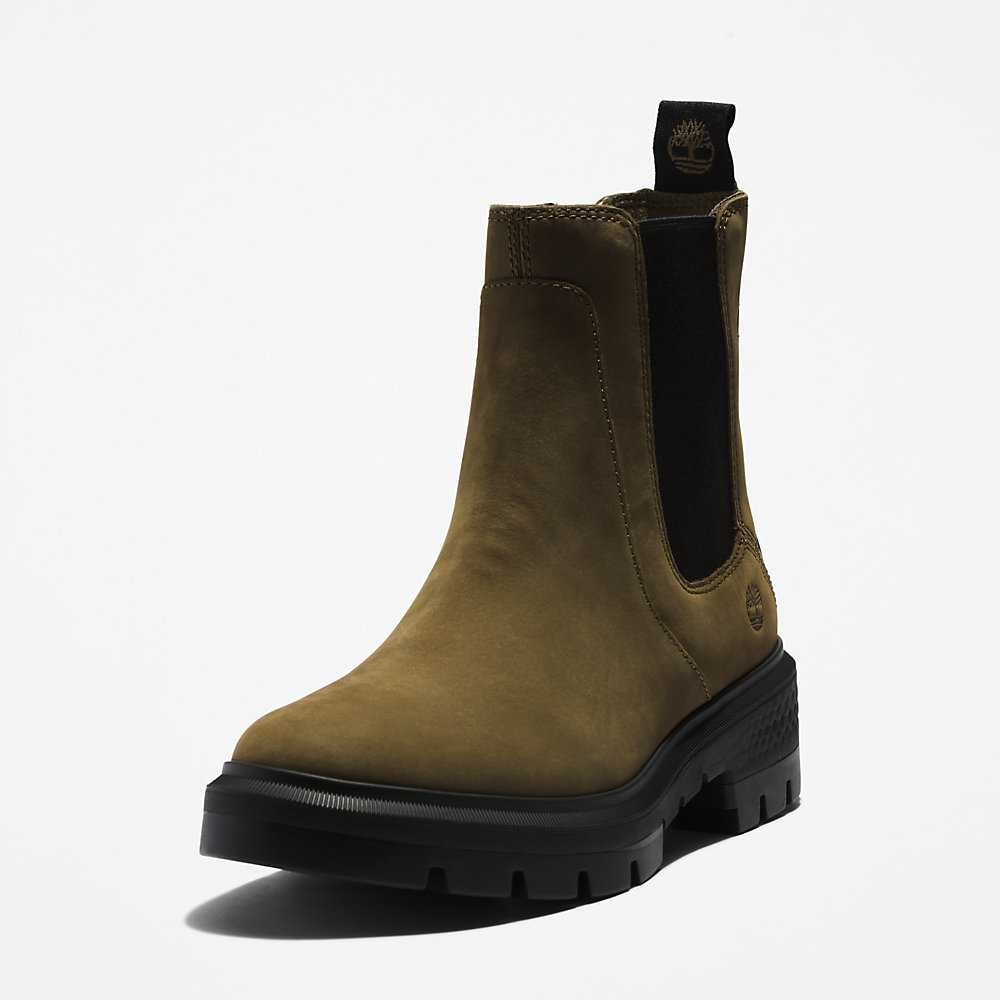 Women's Timberland Cortina Valley Chelsea Boots Green | UAE-8641375