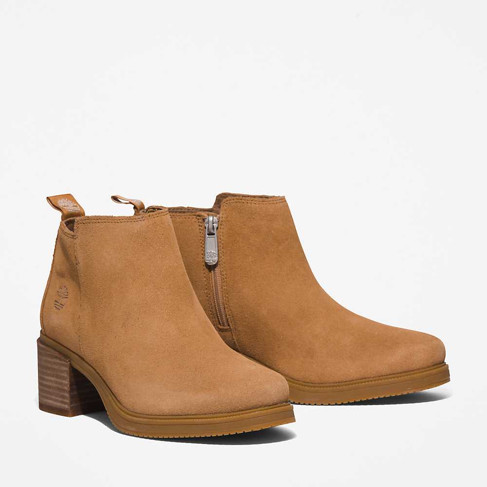 Women's Timberland Dalston Vibe Booties Beige | UAE-0321845