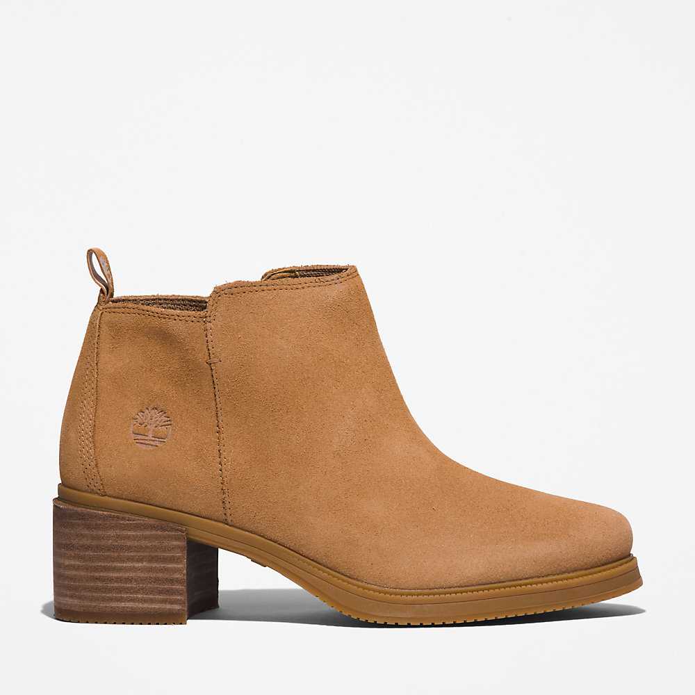 Women\'s Timberland Dalston Vibe Booties Beige | UAE-0321845