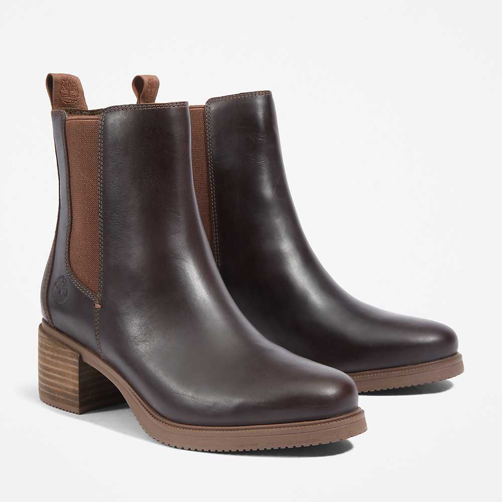 Women's Timberland Dalston Vibe Chelsea Boots Dark Brown | UAE-7016548