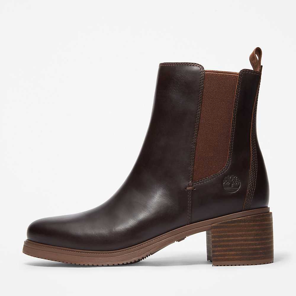 Women's Timberland Dalston Vibe Chelsea Boots Dark Brown | UAE-7016548