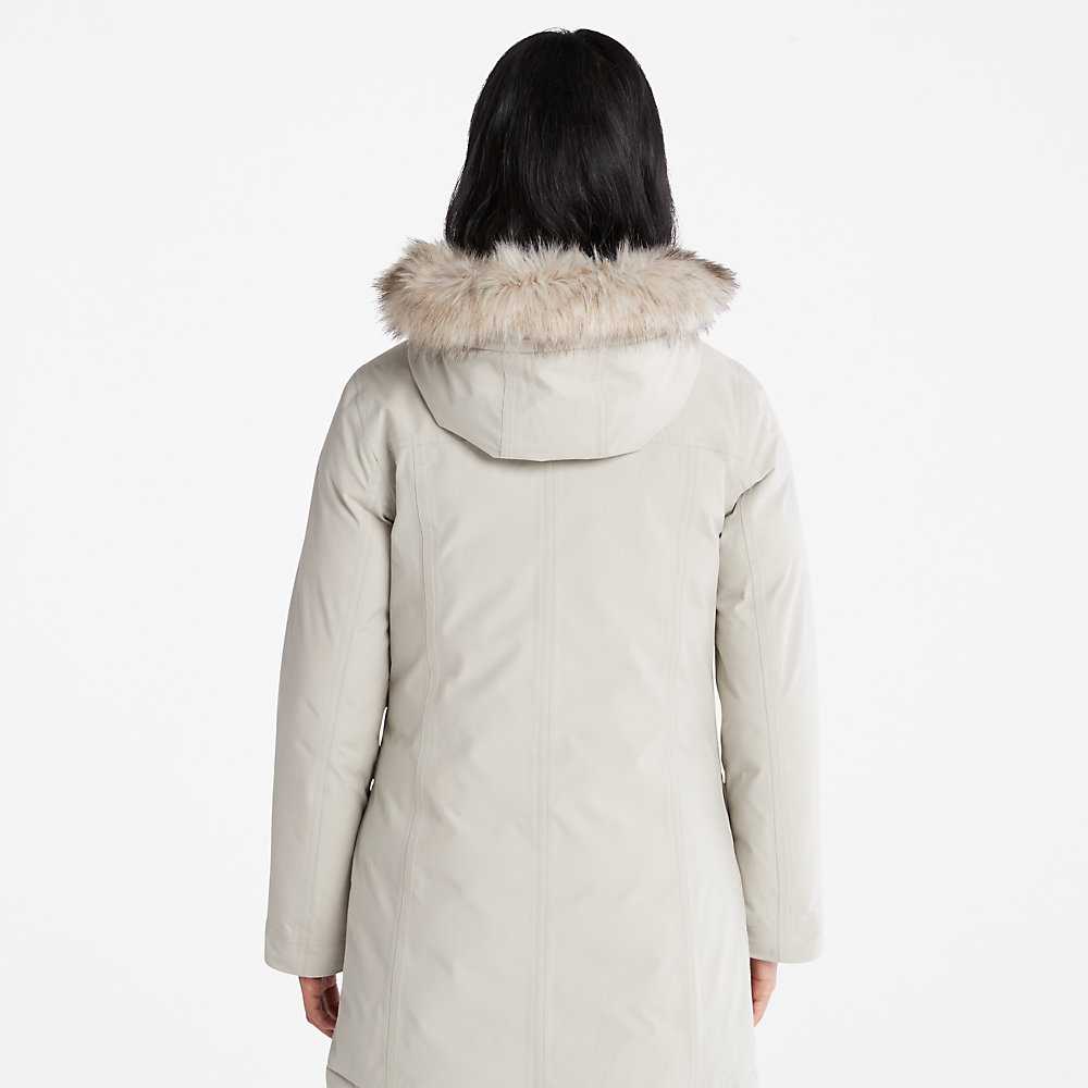 Women's Timberland Down-Free Parka Jackets Light Grey | UAE-0698341