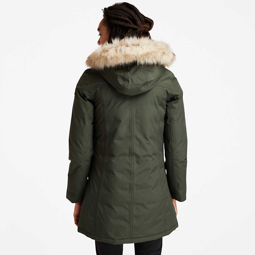 Women's Timberland DryVent™ Parka Jackets Green | UAE-4027695