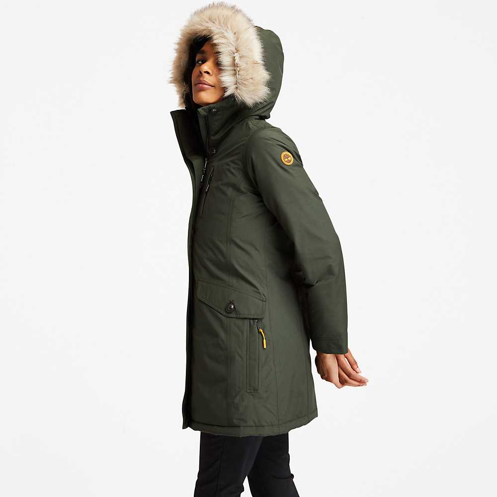 Women's Timberland DryVent™ Parka Jackets Green | UAE-4027695