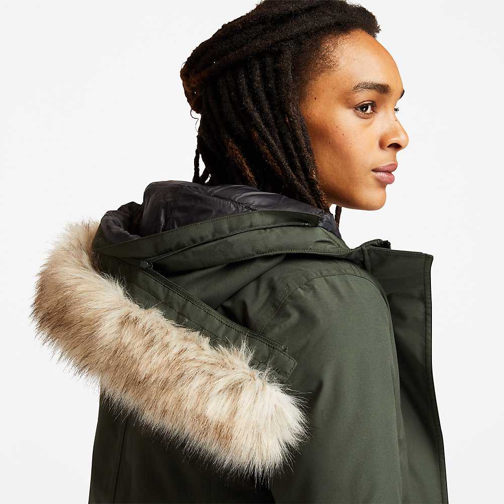 Women's Timberland DryVent™ Parka Jackets Green | UAE-4027695