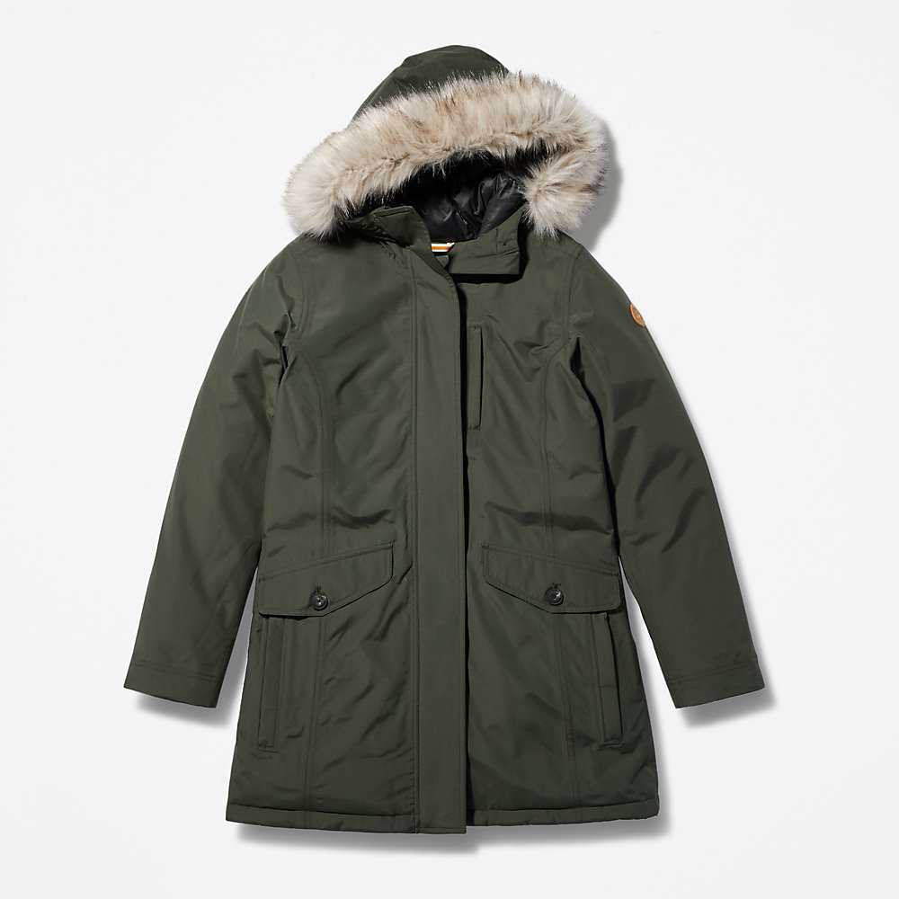 Women's Timberland DryVent™ Parka Jackets Green | UAE-4027695