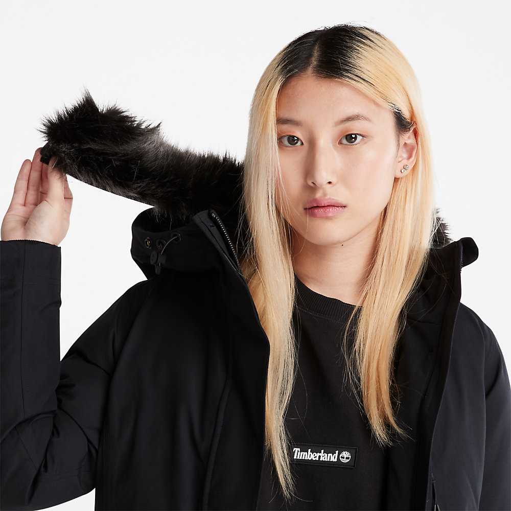 Women's Timberland DryVent™ Parka Jackets Black | UAE-8465932