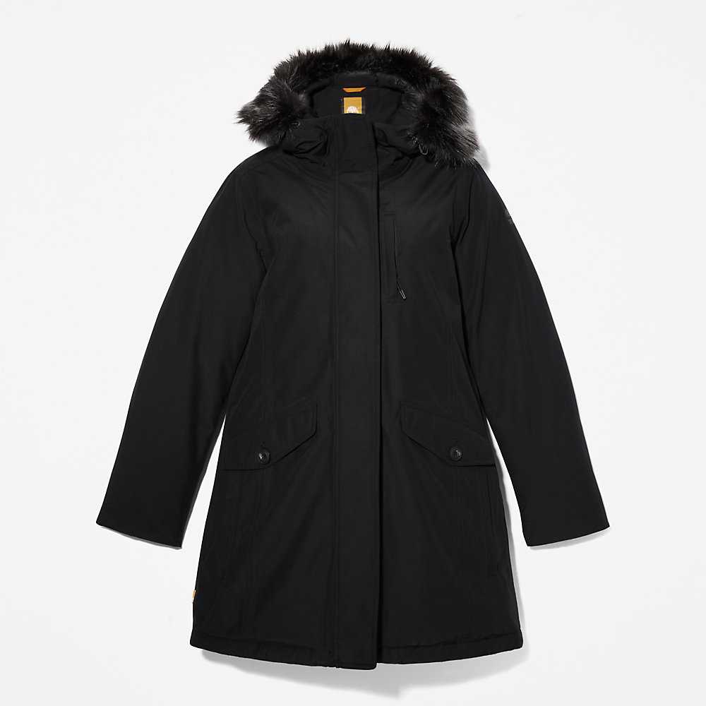 Women's Timberland DryVent™ Parka Jackets Black | UAE-8465932