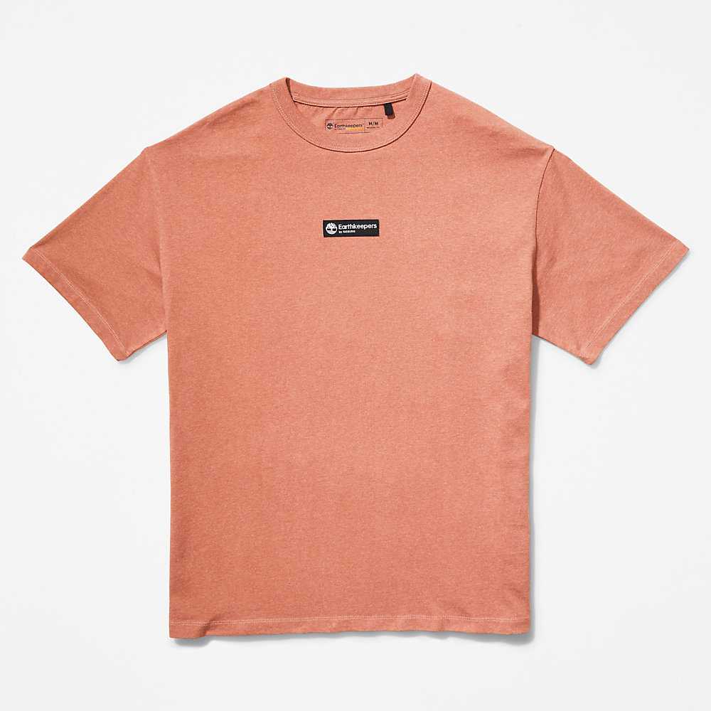 Women's Timberland Earthkeepers T Shirts Orange | UAE-3157062